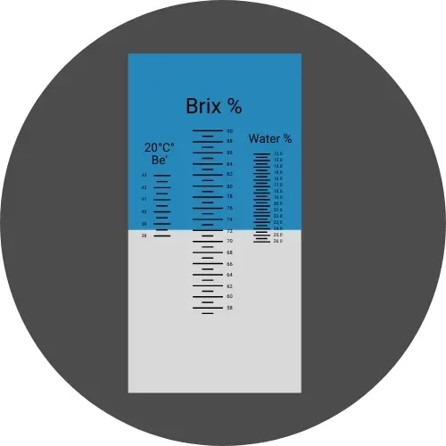 Image showing the Brix scale
